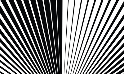 Poster - abstract black big to small repeat line arc pattern design.