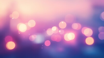 Poster - A dreamy, blurred background with soft bokeh lights in pastel colors.