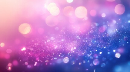 Poster - A dreamy, colorful background featuring soft bokeh lights and sparkling effects.