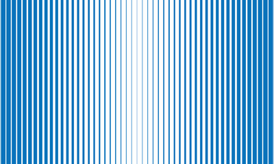 Poster - abstract blue big to small line pattern.