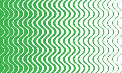 Aufkleber - abstract green big to small smooth wave line pattern.