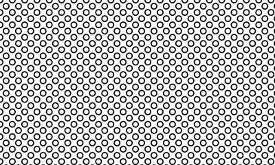 Poster - abstract black circle dot pattern design.