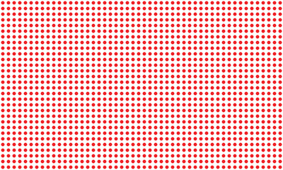 Poster - abstract red dot grid pattern design.