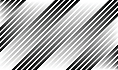 Aufkleber - abstract black and white diagonal gradient stripe straight line pattern.