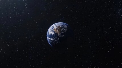 Poster - Astronaut floating in outer space, exploration concept, 3D render. Stunning realism with Earth in the background. Ideal for space and science-themed projects.