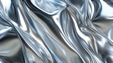 Poster - Abstract silver gradient background with soft lights and a modern reflective texture