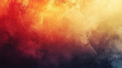 Poster - Abstract background with warm and cool color gradients, combined with a blurred grainy effect