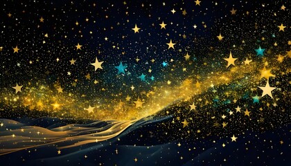 Wall Mural - Background with stars