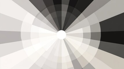 Poster - A radial pattern of alternating light and dark segments creating a visually striking design.