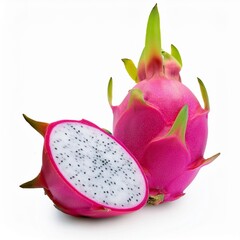 Wall Mural - dragon fruit isolated on white