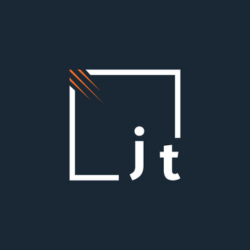 initial monogram logo with square style design.