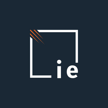 initial monogram logo with square style design.