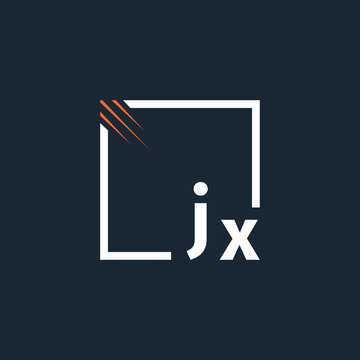 initial monogram logo with square style design.