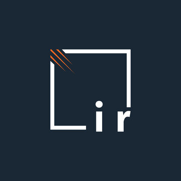 initial monogram logo with square style design.