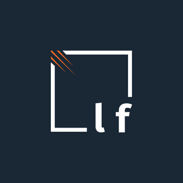 initial monogram logo with square style design.