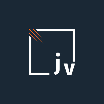 initial monogram logo with square style design.