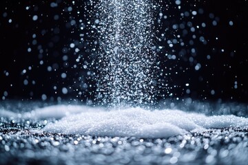 Poster - A sweet moment when sugar spills into a puddle of water