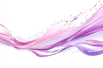 Poster - A vibrant pink and purple abstract background featuring water splashes