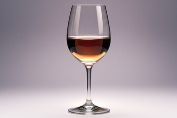 Poster - A glass of wine sitting on a table, perfect for a cozy evening or special occasion