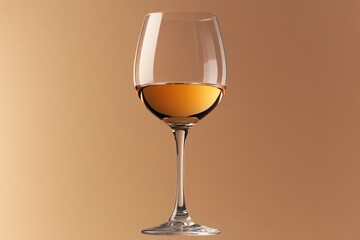 Poster - A glass of white wine sitting on a table