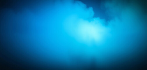 Leinwandbilder - Deep blue background with soft white clouds creating a dreamlike