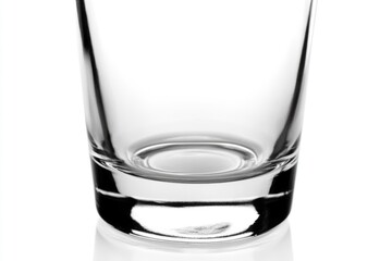 Poster - A clear glass filled with water sitting on a white surface