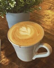 Caramel Latte at a coffee shop