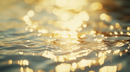 the sun's rays reflect off the calm water's surface, creating a bright and clear image