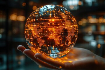 Poster - A person holds a glowing orb in their hand