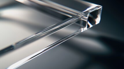 Aufkleber - A close-up shot of a clear object placed on a table with a clean background