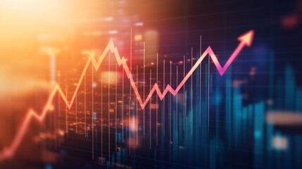 Poster - Upward Financial Trends in Digital Market Charts