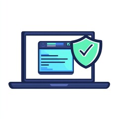 Poster - Secure Laptop Website Protection Online Safety