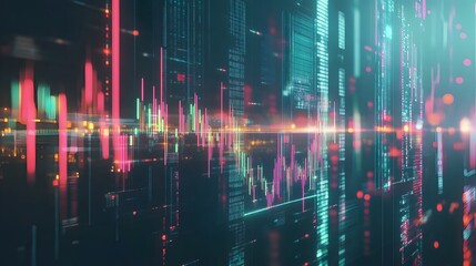 Poster - Abstract Digital Data Stream Visualization