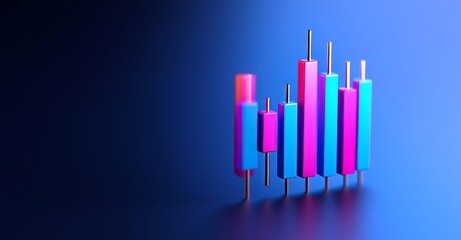 Poster - A business growth chart showing stock graphs, investment financial data, profit gains, and a money diagram background, emphasizing success and exchange information.