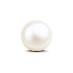 Wall Mural - white pearl isolated on transparent background