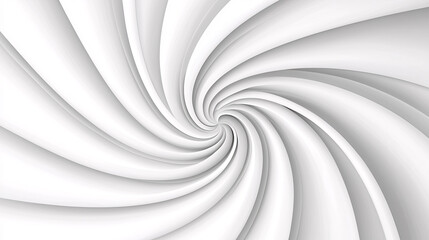 Poster - A swirling pattern in white, creating a sense of depth and motion, perfect for backgrounds or abstract design elements.