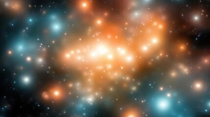 Poster - Exploring the Depths of Dark Space and the Vibrant Cosmos Beyond