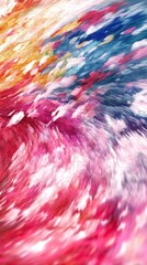 Poster - Vibrant Colorful Nebula Motion Background Reveals Cosmic Beauty in Dynamic Swirling Patterns