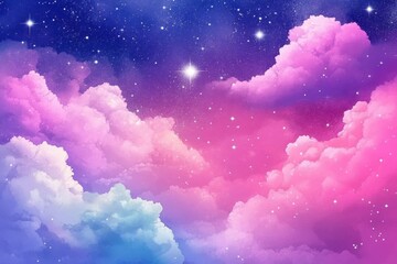 Wall Mural - Stardust blinks create a dreamy background presentation.