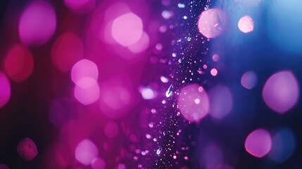 Poster - raindrops on window glass creating a vibrant abstract bokeh effect with colorful light reflections i