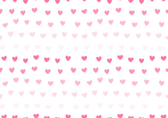 Wall Mural - seamless pattern of heart shape. pink romantic pattern. pink colors. trendy vector illustration. val