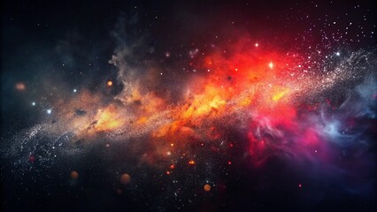 Wall Mural - black dark gray fire red garnet cherry ruby abstract background. color. rough grain noise dust parti