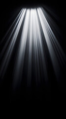 Wall Mural - Sun rays light isolated on black background for overlay design