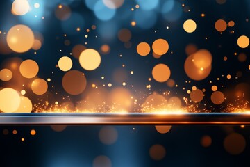 Poster - A minimalist flat design of an iron bar with simple glowing sparks emanating from one end