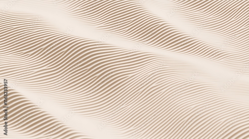 Abstract Beige Wavy Lines Texture Background