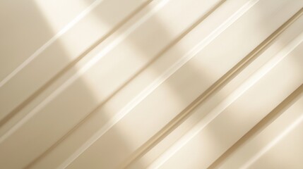  Smooth, beige surface illuminated by soft sunlight creating gentle shadows in a minimalist setting