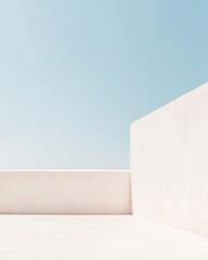 Aufkleber - Minimalistic Architecture Under Clear Sky with Soft Light