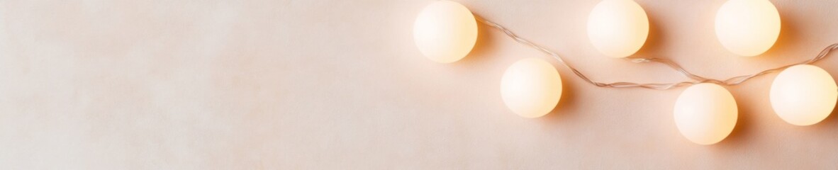 Poster - Elegant Glow Soft Warm Lights in a Subtle Curve