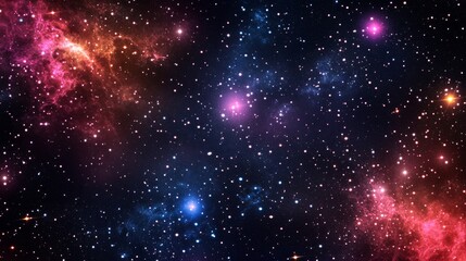 light purple, pink vector layout with cosmic stars. space stars on blurred abstract background with 
