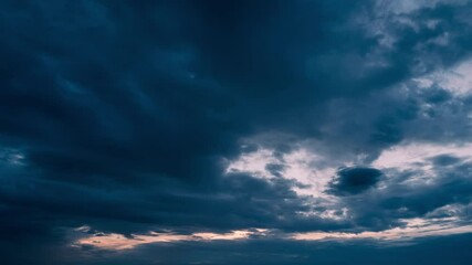 Wall Mural - 4k clouds and sunlight natural landscape at sunset.colorful sky cloud natural background.4k time lap